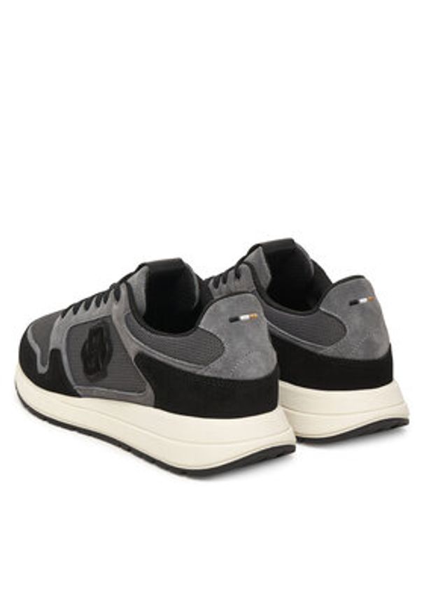 BOSS Sneakersy Vinston 50554612 Szary. Kolor: szary. Materiał: zamsz, skóra