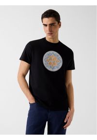 Guess T-Shirt M6GI48 K3583 Czarny Regular Fit. Kolor: czarny. Materiał: bawełna