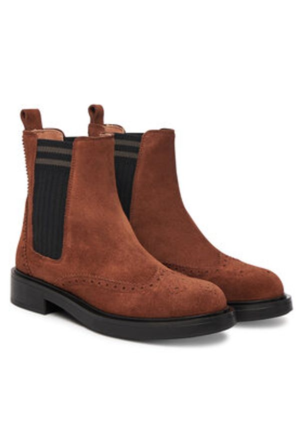 Pollini Sztyblety SA21163G0NTF0217 Brązowy. Kolor: brązowy. Materiał: skóra, zamsz