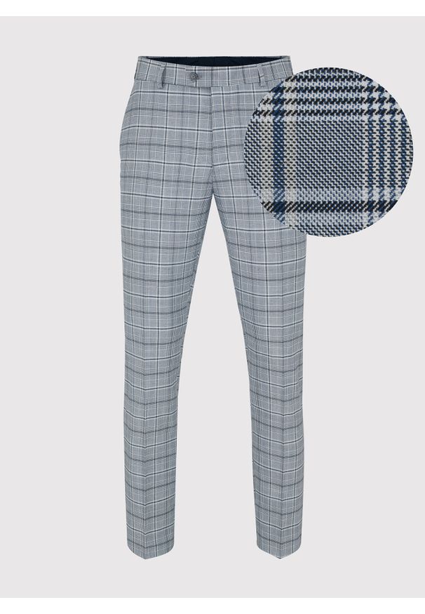 Pako Lorente - PAKO LORENTE – Kraciaste męskie spodnie garniturowe. Materiał: poliester, wiskoza, elastan