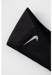 Nike opaska i rękawiczki kolor czarny. Kolor: czarny. Materiał: materiał, skóra