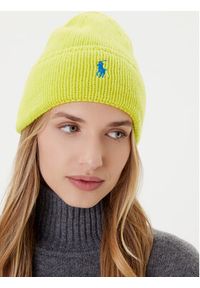 Polo Ralph Lauren Czapka 455954355008 Żółty. Kolor: żółty. Materiał: wełna, materiał #3