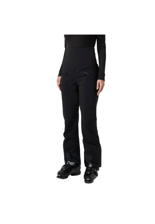 Spodnie narciarskie dla kobiet Helly Hansen Alphelia Hi Waist. Kolor: czarny. Sezon: zima. Sport: narciarstwo