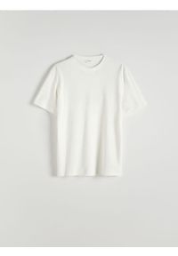 Reserved - T-shirt comfort fit - złamana biel. Materiał: bawełna, dzianina