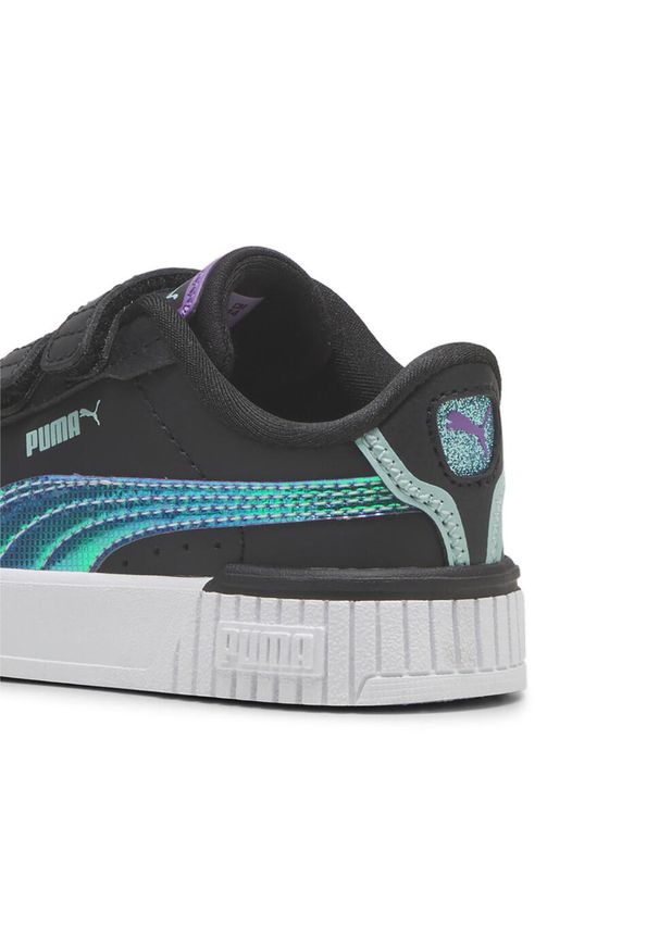 Puma - Sneakersy dziecięce Carina 2.0 Deep Dive PUMA. Okazja: na plażę. Kolor: wielokolorowy, czarny, niebieski, fioletowy. Sezon: lato. Sport: tenis