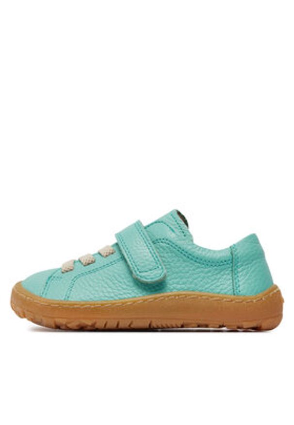 Froddo Sneakersy Barefoot Elastic G3130241-9 S Turkusowy. Kolor: turkusowy. Materiał: skóra