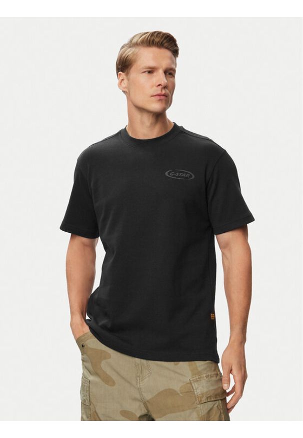 G-Star RAW - G-Star Raw T-Shirt 90s Logo D28921-D976 Czarny Regular Fit. Kolor: czarny. Materiał: bawełna