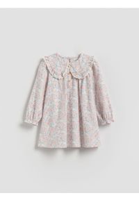 Reserved - Wzorzysta sukienka - wielobarwny. Materiał: bawełna #1