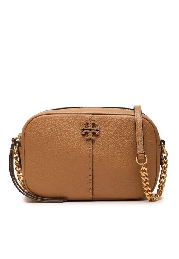 Tory Burch Torebka Mcgraw Camera 147578 Brązowy. Kolor: brązowy. Materiał: skórzane