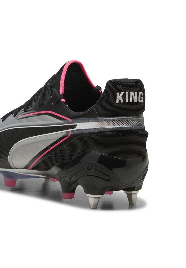 Puma - Buty piłkarskie KING ULTIMATE MxSG PUMA. Kolor: czarny, różowy, biały, wielokolorowy. Szerokość cholewki: normalna. Sport: piłka nożna