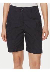 Napapijri Szorty materiałowe Narin NP0A4H8H Granatowy Loose Fit. Kolor: niebieski. Materiał: bawełna #1