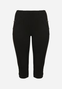 Born2be - Czarne Spodnie z Wiskozą i Ozdobnymi Guzikami Lireza. Okazja: na co dzień. Kolor: czarny. Materiał: wiskoza. Styl: klasyczny, casual #3