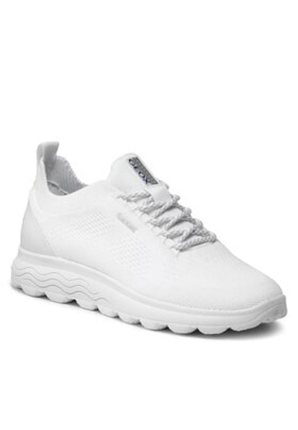 Geox Sneakersy D Spherica A D15NUA 0006K C1000 Biały. Kolor: biały. Materiał: materiał