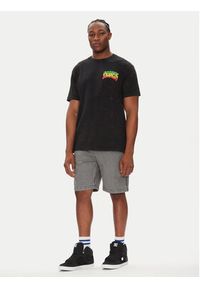 DC T-Shirt ADYZT05450 Czarny Heritage Fit. Kolor: czarny. Materiał: bawełna #3