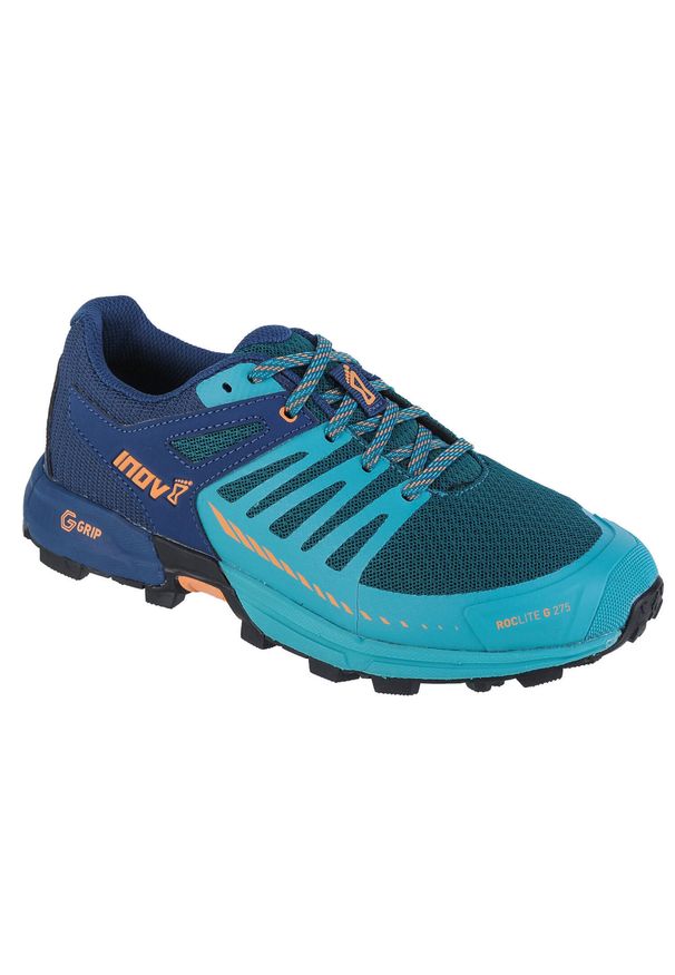 Buty do biegania damskie, Inov-8 Roclite G 275 V2. Kolor: niebieski. Materiał: guma, materiał, syntetyk. Sport: bieganie