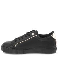 Big-Star - Czarne Sneakersy Big Star Modne Obuwie Damskie. Okazja: na co dzień. Zapięcie: sznurówki. Kolor: czarny. Materiał: materiał #4