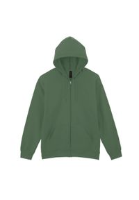 GILDAN - Męska Bluza Z Kapturem Softstyle Midweight Full Zip. Typ kołnierza: kaptur. Kolor: zielony