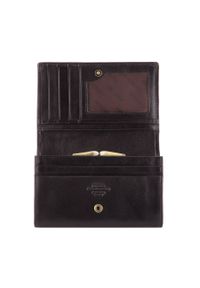 Wittchen - Damski portfel skórzany z herbem średni czarny. Kolor: czarny. Materiał: skóra #2