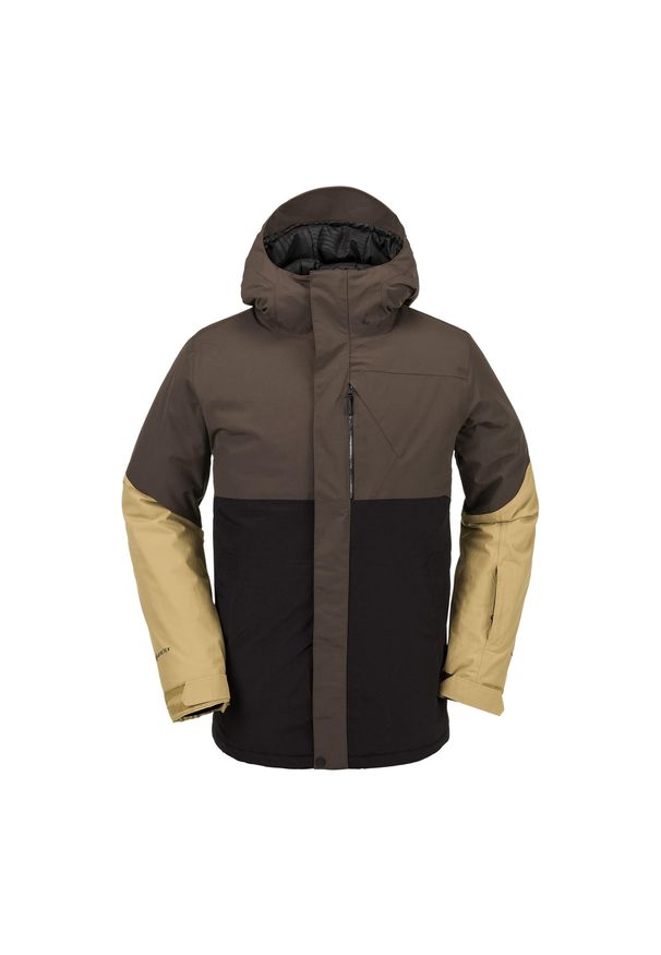 Kurtka snowboardowa męska Volcom L Ins Gore-Tex. Kolor: brązowy. Technologia: Gore-Tex. Sport: snowboard
