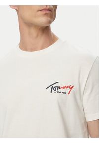 Tommy Jeans T-Shirt DM0DM22538 Biały Slim Fit. Kolor: biały. Materiał: bawełna #4