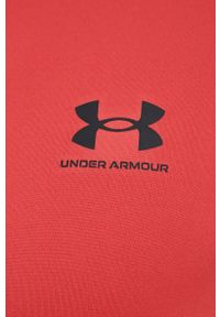 Under Armour longsleeve treningowy kolor czerwony gładki 1361506-001. Kolor: czerwony. Materiał: skóra, materiał. Długość rękawa: długi rękaw. Wzór: gładki #3