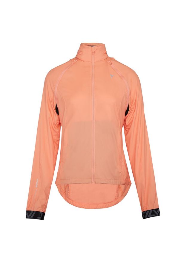 Kurtka wiatroszczelna damska Silvini Vetta odpinane rękawy. Kolor: pomarańczowy. Materiał: softshell. Sport: turystyka piesza