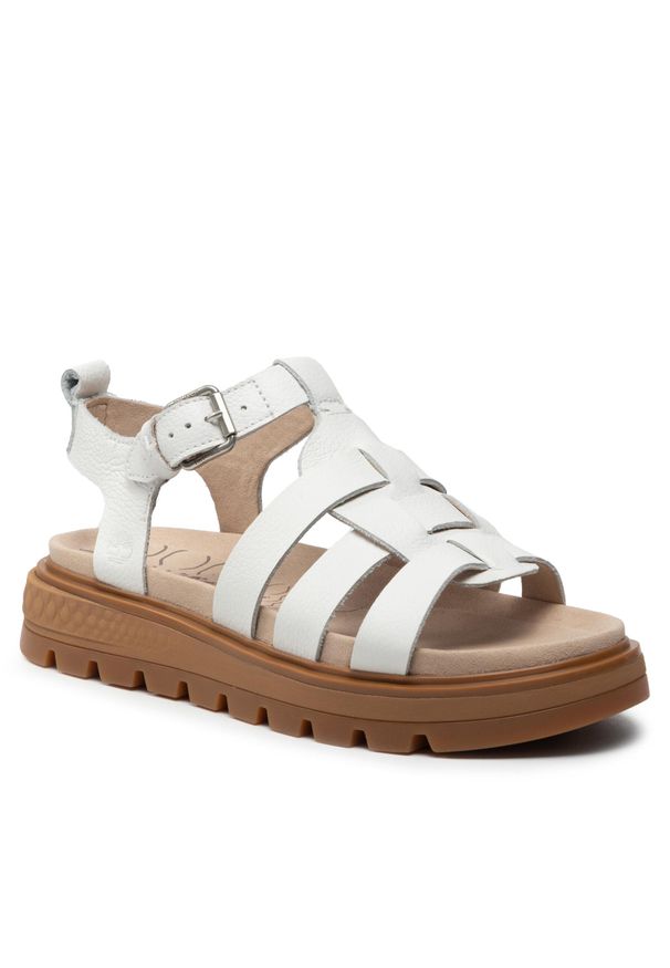 Sandały Timberland Ray City Sandal Fisherman TB0A2QVM1001 White Full Grain. Kolor: biały. Materiał: skóra