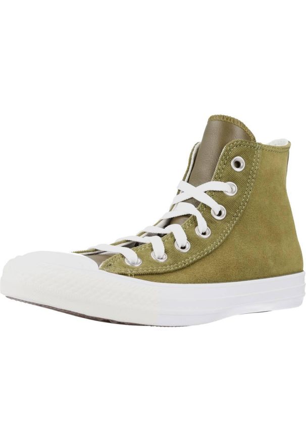 Tenisówki Converse Model Chuck Taylor All Star Hi Kolor Zielony. Kolor: zielony. Materiał: tkanina, skóra