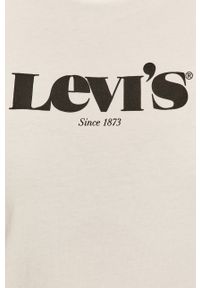 Levi's® - Levi's - T-shirt. Okazja: na spotkanie biznesowe, na co dzień. Kolor: biały. Materiał: bawełna, dzianina. Wzór: nadruk. Styl: biznesowy, casual #4