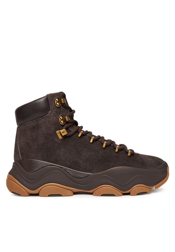 MICHAEL Michael Kors Sneakersy Atlas 42F5ATFB5S Brązowy. Kolor: brązowy. Materiał: zamsz, skóra