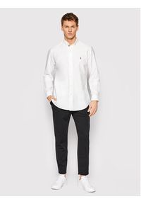 Polo Ralph Lauren Koszula Core Replen 710792041 Biały Custom Fit. Typ kołnierza: polo. Kolor: biały. Materiał: bawełna #5