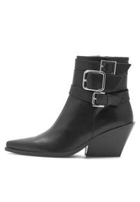 Eva Minge Kowbojki CAREI-110433 Czarny. Kolor: czarny. Materiał: skóra #3