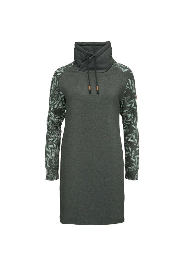 YOA - Sukienka/bluza damska LOAP Ebnera, zielona, rozmiar L. Kolor: zielony. Materiał: poliester, bawełna. Długość rękawa: raglanowy rękaw. Typ sukienki: sportowe. Styl: sportowy