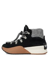 sorel - Sorel Śniegowce Youth Out N About™ Conquest Wp NY4565-010 Czarny. Kolor: czarny. Materiał: zamsz, skóra