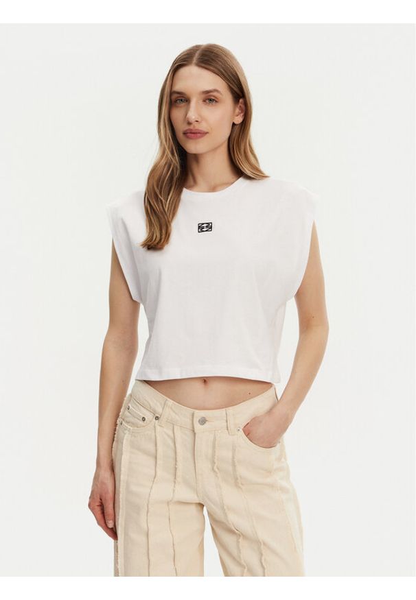 Noisy may - Noisy May T-Shirt Speedy 27033493 Biały Regular Fit. Kolor: biały. Materiał: bawełna