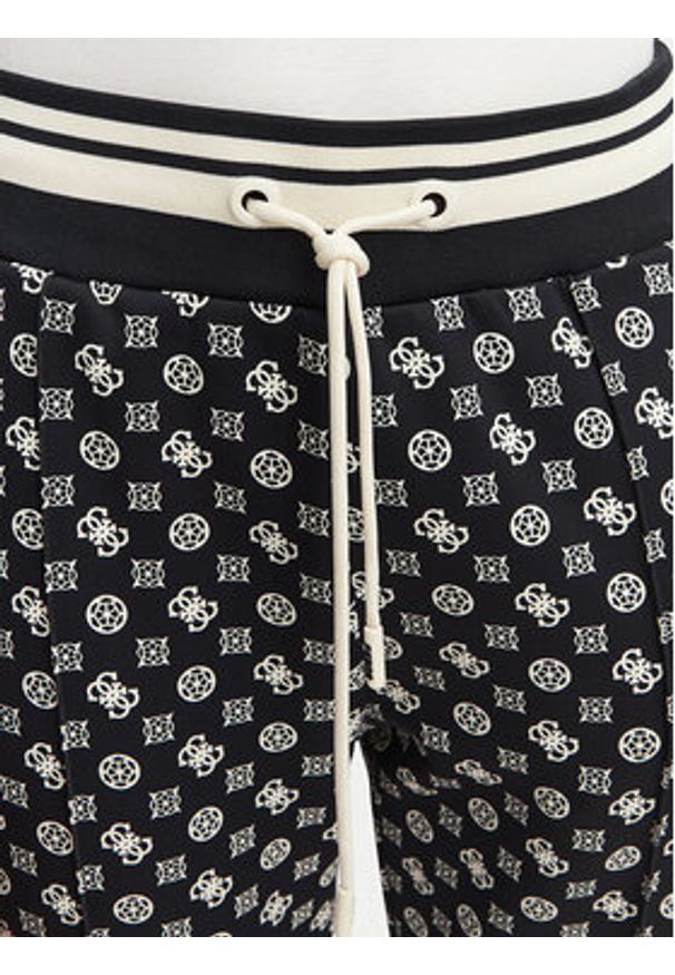 Guess Spodnie dresowe V5YB20 KB212 Czarny Regular Fit. Kolor: czarny. Materiał: syntetyk