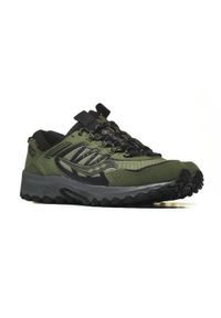 Buty do chodzenia męskie Saucony Grid Peak. Kolor: zielony. Materiał: materiał, syntetyk. Szerokość cholewki: normalna. Sport: turystyka piesza