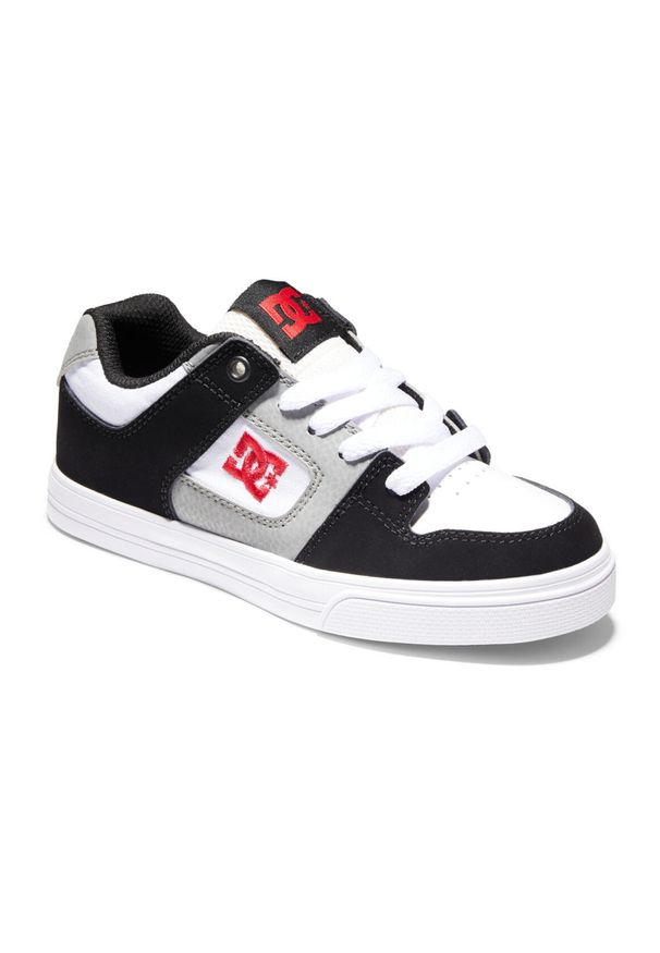 DC Shoes - Skórzane buty dla Dzieci PURE Biały. Kolor: biały. Materiał: guma, skóra