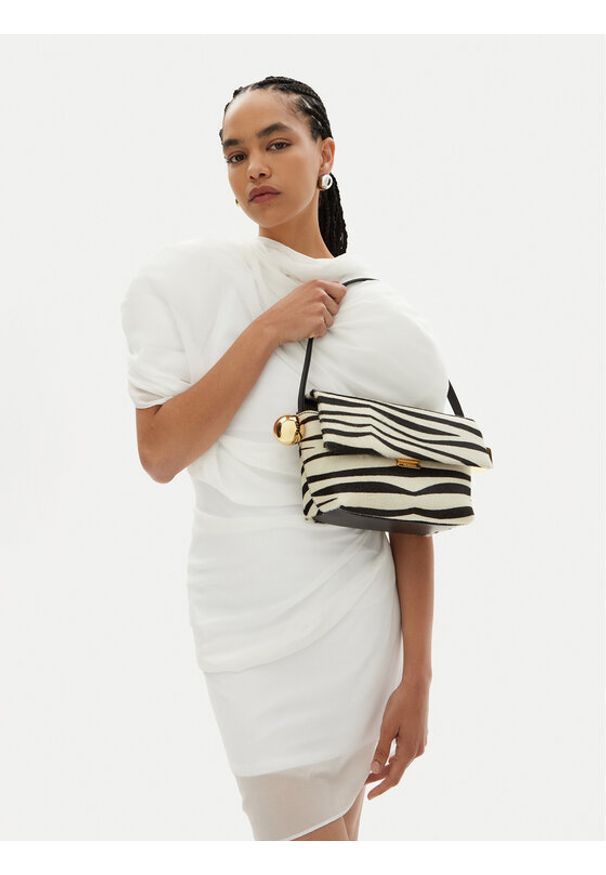 JACQUEMUS Torebka The Rond Carre 24H243BA383-3209 Biały. Kolor: biały. Materiał: skórzane