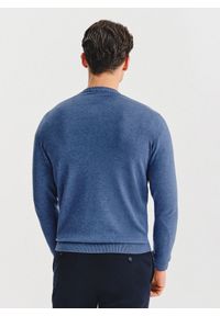 Pako Lorente - PAKO LORENTE – Niebieski sweter męski v-neck. Okazja: na co dzień. Kolor: niebieski, zielony, czarny, brązowy, czerwony. Materiał: nylon, wiskoza. Sezon: jesień. Styl: casual #5
