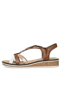 Rieker Sandały V3657-81 Brązowy. Kolor: brązowy. Materiał: syntetyk #8