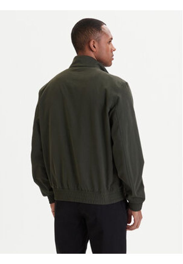 TOMMY HILFIGER - Tommy Hilfiger Kurtka przejściowa Harrington MW0MW42507 Zielony Regular Fit. Kolor: zielony. Materiał: bawełna