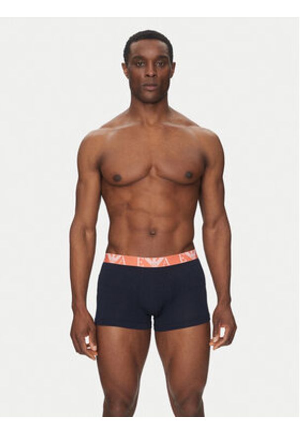 Emporio Armani Underwear Komplet 3 par bokserek EM000259 AF10778 MB139 Granatowy. Kolor: niebieski. Materiał: bawełna
