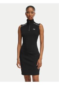 Hugo - HUGO Sukienka codzienna Nuzippo 50558614 Czarny Extra Slim Fit. Okazja: na co dzień. Kolor: czarny. Materiał: bawełna. Typ sukienki: proste. Styl: casual #1