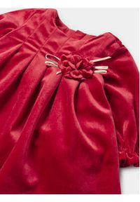 Mayoral Sukienka elegancka 2.854 Czerwony Regular Fit. Kolor: czerwony. Materiał: syntetyk. Styl: elegancki #2