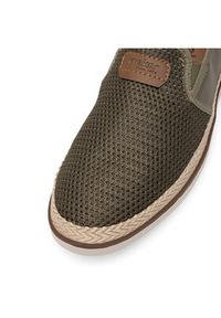 Rieker Espadryle B2366-54 Khaki. Kolor: brązowy. Materiał: materiał #4