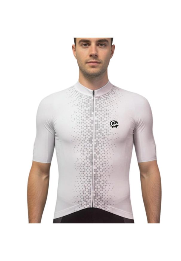 C-LAB - Koszulka rowerowa męska Unica biała. Kolor: biały. Długość rękawa: krótki rękaw. Długość: krótkie. Sport: kolarstwo