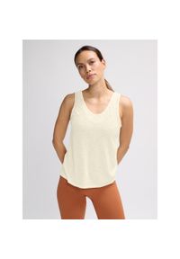 Damski tank top Hummel MT Light Burnout. Kolor: wielokolorowy, biały, beżowy. Wzór: nadruk. Sport: fitness #1