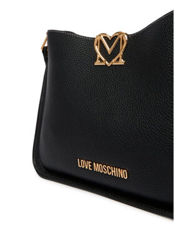 Love Moschino - LOVE MOSCHINO Torebka JC4127PP1OLM0000 Czarny. Kolor: czarny. Materiał: skórzane
