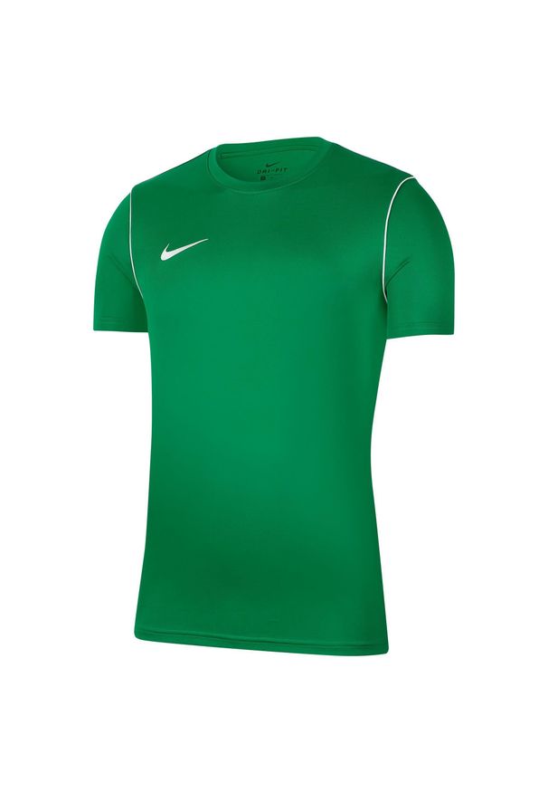 Koszulka treningowa męska Nike Park 20. Kolor: zielony. Długość rękawa: krótki rękaw. Długość: krótkie